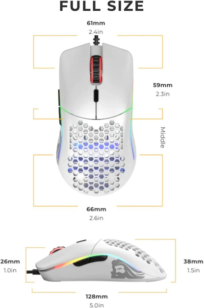 Model O Gaming Mouse, Matte White (Go-White)