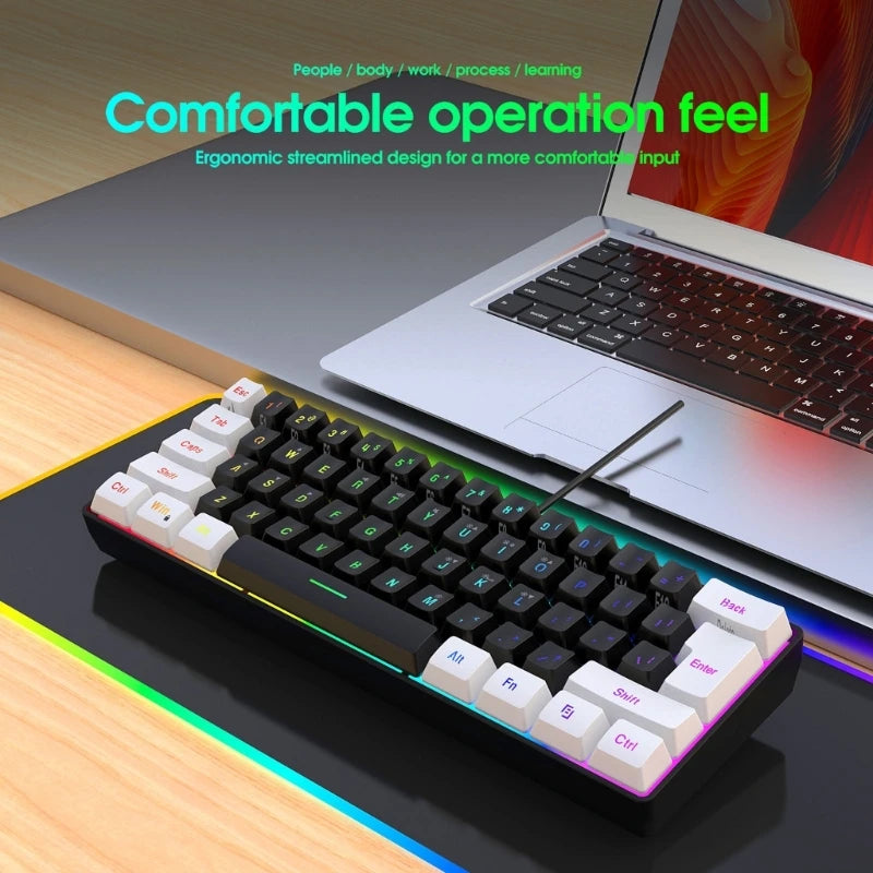 Gaming Keyboard Comfortable Operation Feeling Input Dedicated Media Keys Keypad Water Resistant Gaming Keyboard