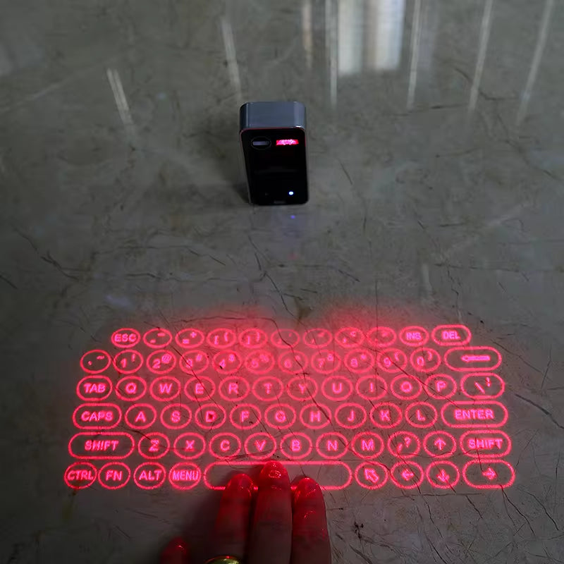 Mini Wireless Laser Projection Keyboard Bluetooth Virtual Keyboard & Mouse Function for Laptop Smartphone Keyboard Projector