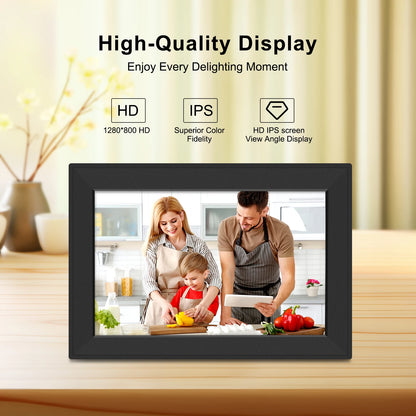 Digital Picture Frame 10.1 Inch 32GB Smart Wifi Digital Photo Frame with 1280X800 IPS HD Touch Screen Electronic Video Gift