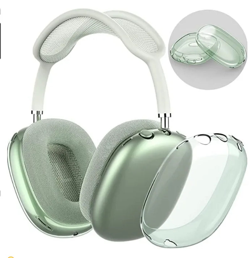 For Airpods Max Bluetooth Headphones Accessories Airpod Wireless Earphone Top Quality Metal Earmuffs Airpodspro Max Earbuds Silicone Anti-Drop Protective Case